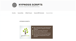 Desktop Screenshot of hypnosisscripts.com