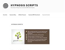 Tablet Screenshot of hypnosisscripts.com